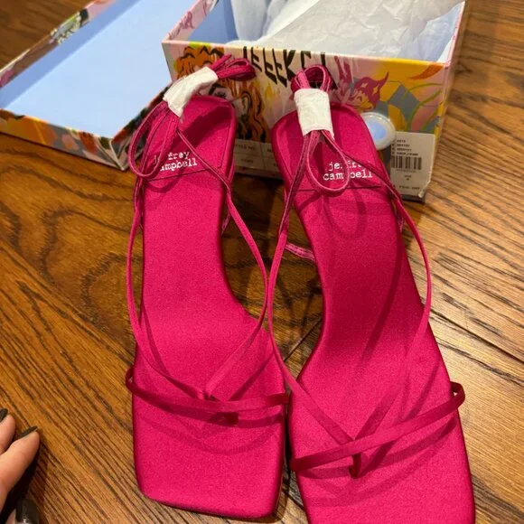 🏷 *NWT* 👠✨ Jeffrey Campbell Fluxx Kitten Heels – Raspberry Pink ✨👠- Picture 8 of 11